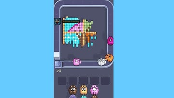 Pixel Flow Level 134 Hard. Walkthrough Gameplay 