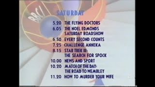 BBC1 announcer Mark Devlin 7th December 1990