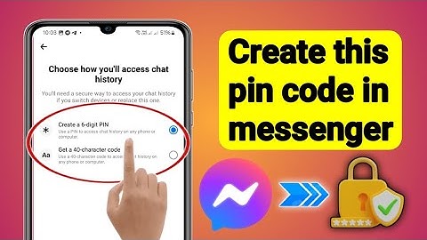 How to Create Pin on Facebook Messenger.Reset End-to-End Encrypted Chat Pin Code (2025)