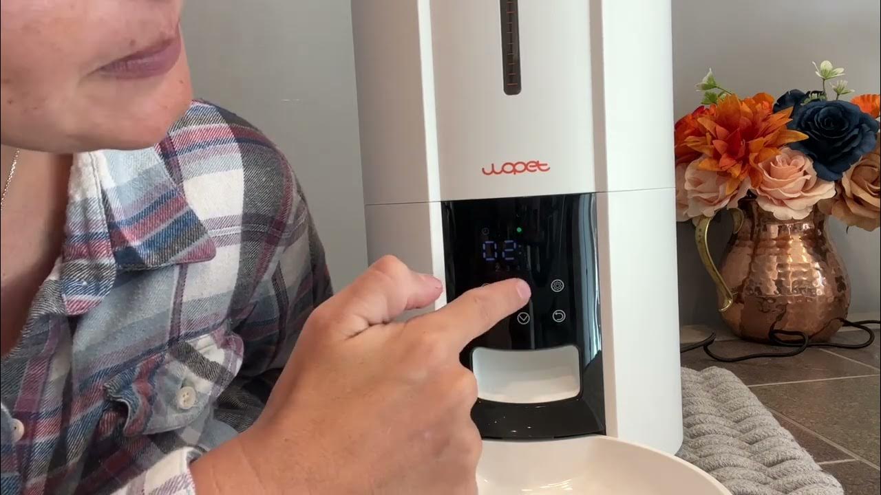 WOPET Automatic Pet Feeder Setup and Test Ft70 plus YouTube