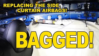 Tesla Model 3: Replacing our Side Curtain Airbags on our Wrecked Tesla Model 3!!!