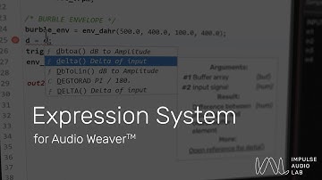 Expression System for Audio Weaver