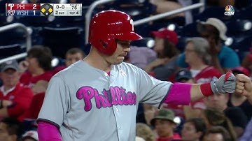 PHI@WSH: Knapp drives in Saunders with an RBI single