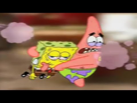 sponge-guy-(bad-guy-x-grass-skirt-chase-meme)