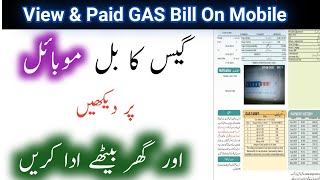 How to View and download GAS Bill SNGPL and SSGC on mobile? Process to Pay GAS bill online & offline screenshot 2