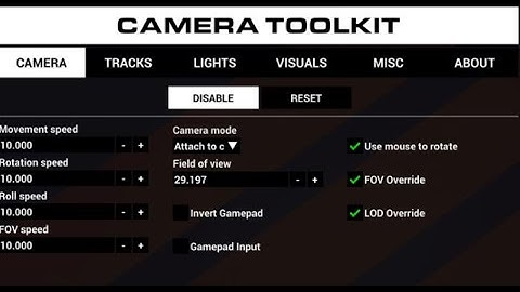 I TRIED MESSING AROUND IN CAMERA TOOLKIT