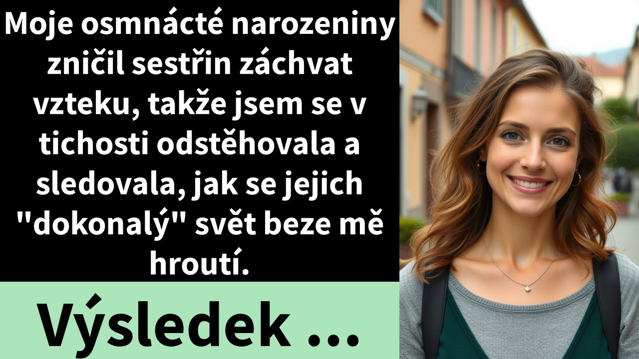 Moje osmnácté narozeniny zničil sestřin záchvat vzteku, takže jsem se v tichosti odstěhovala