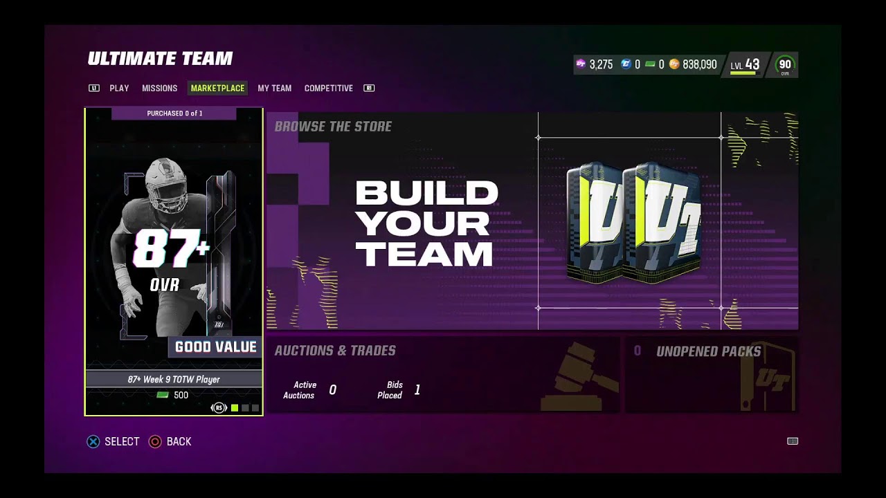 Madden 23 MUT, Prepping for thanksgiving promo! Weekend league w/ 90 OVR (0-0)