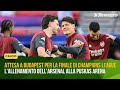 Attesa a Budapest per la finale di Champions League. L'allenamento dell'Arsenal alla Puskas Arena
