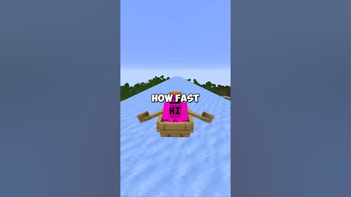 The fastest way to travel in Minecraft