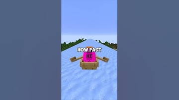 The fastest way to travel in Minecraft