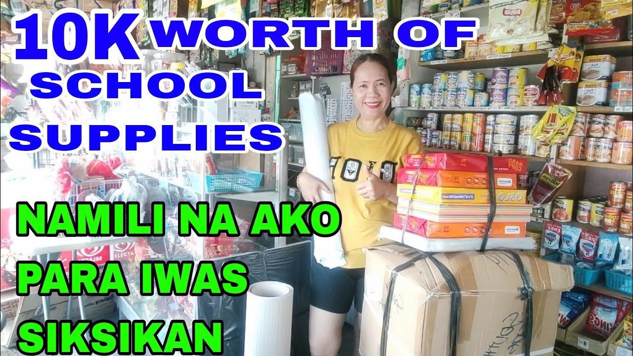 SARISARI STORE TIPS10K WORTH OF SCHOOL SUPPLIESNAMILI AKO NG MAAGA
