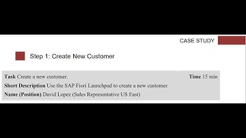 SAP Fiori (SD Process) - Step 1: Create New Customer