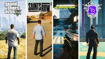 GTA 5 vs Saints Row Reboot vs Cyberpunk 2077 vs Saints Row The Third Remastered - SBS Comparison