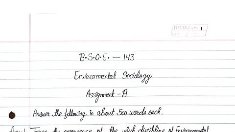 BSOE 143 solved assignment 2022-2023 | BSOE 143 solved Assignment in english 2022-23 | BSOE 143 PDF