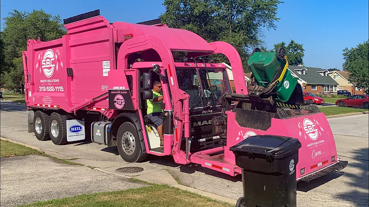 SBC Waste Solutions Pink Mack LR Heil Sierra Curot...