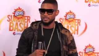 Usher Backstage At The B96 Pepsi Summer Bash