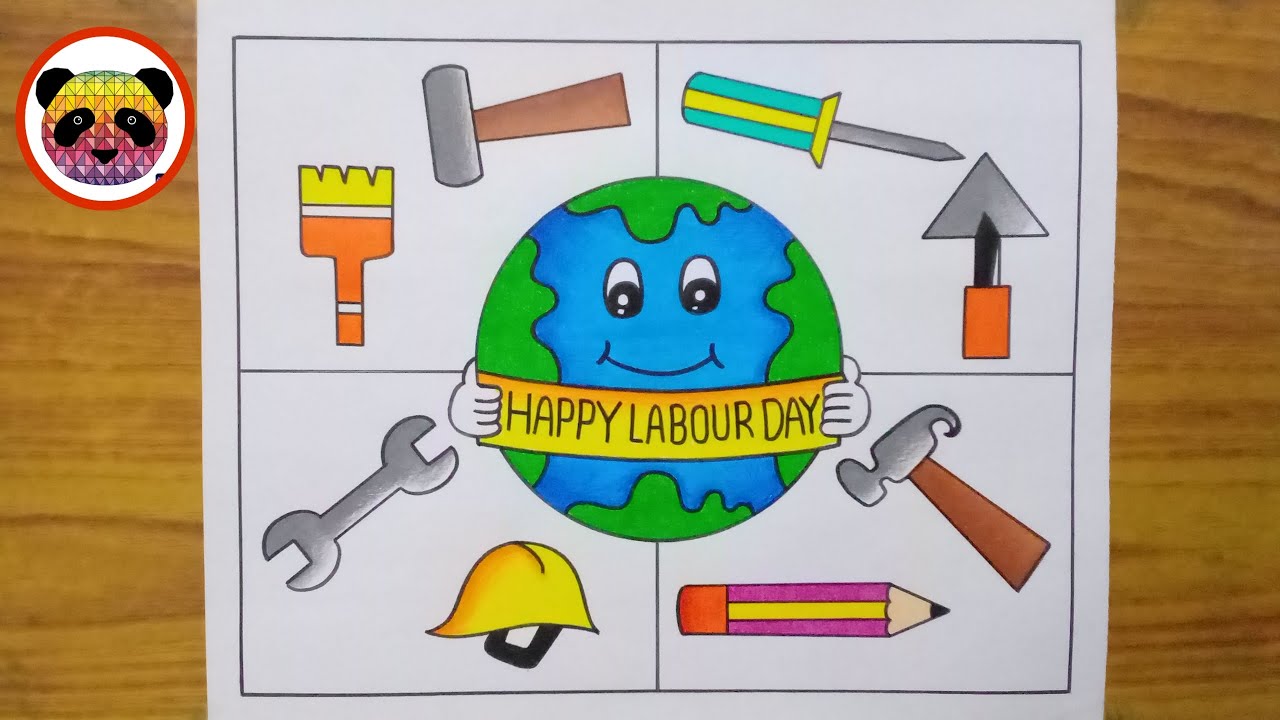 Labour Day Drawing / World Labour Day Drawing / Labour Day Poster Drawing / Labour Day Drawing Easy