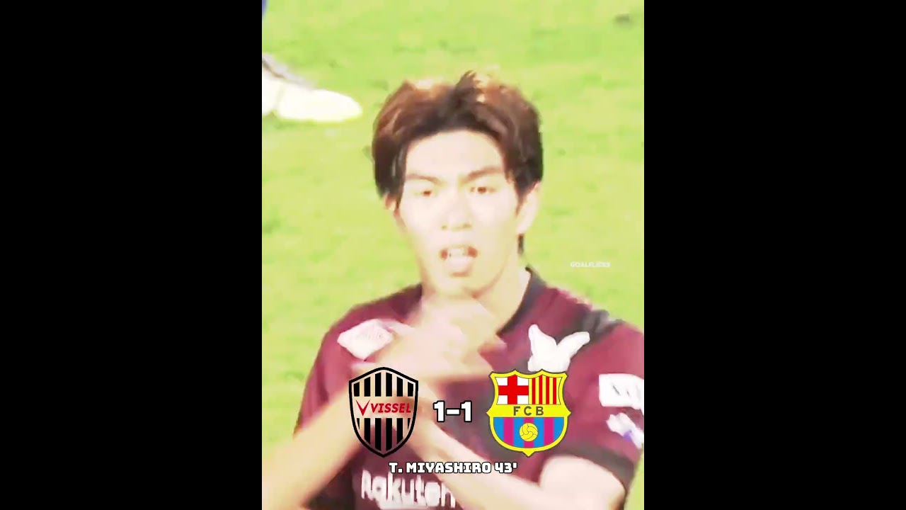 Vissel Kobe vs FC Barcelona friendly match 🤩💜❤️