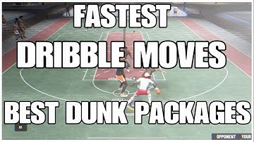 NBA 2K19 SHARPSHOOTING SLASHER FASTESTS DRIBBLE MOVES AND BEST DUNK PACKAGES