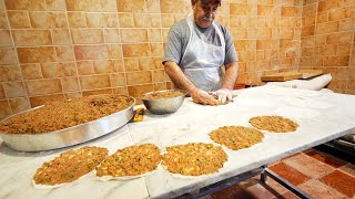 Legendary LEBANESE STREET FOOD in Western Beirut - Lahmadjun, Sambousek & Saj | Lebanon