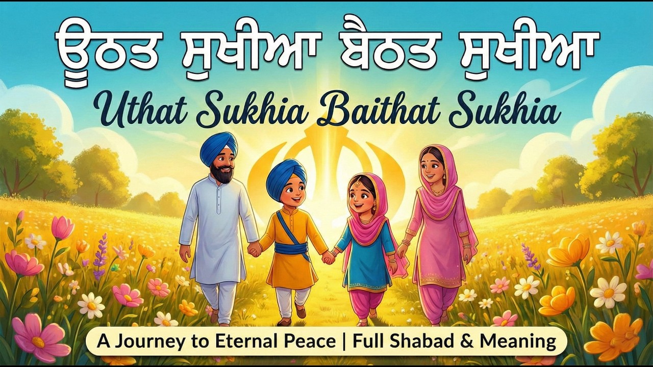 Uthat Sukhia Baithat Sukhia | Peaceful Gurbani for the Soul | ਊਠਤ ਸੁਖੀਆ ਬੈਠਤ ਸੁਖੀਆ |✨