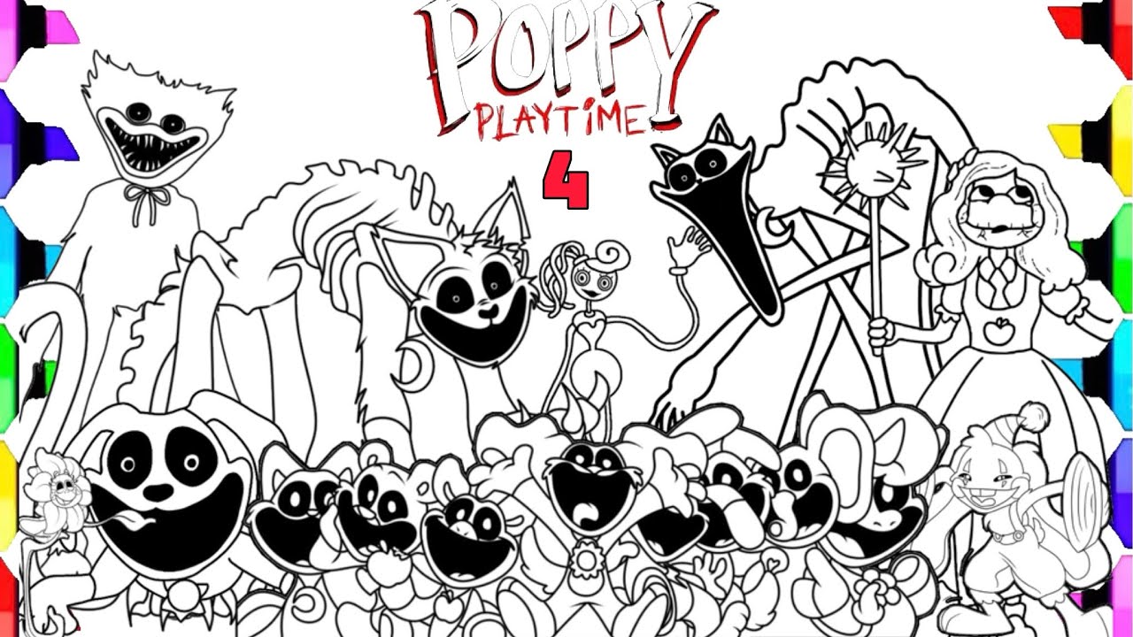 Раскраски poppy playtime 3 часть
