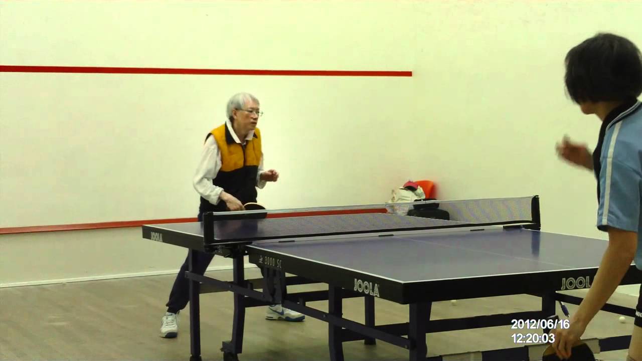 Table tennis training, backspin serve with a followup attacking stroke