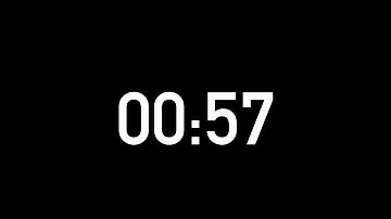 57 seconds countdown timer without alarm