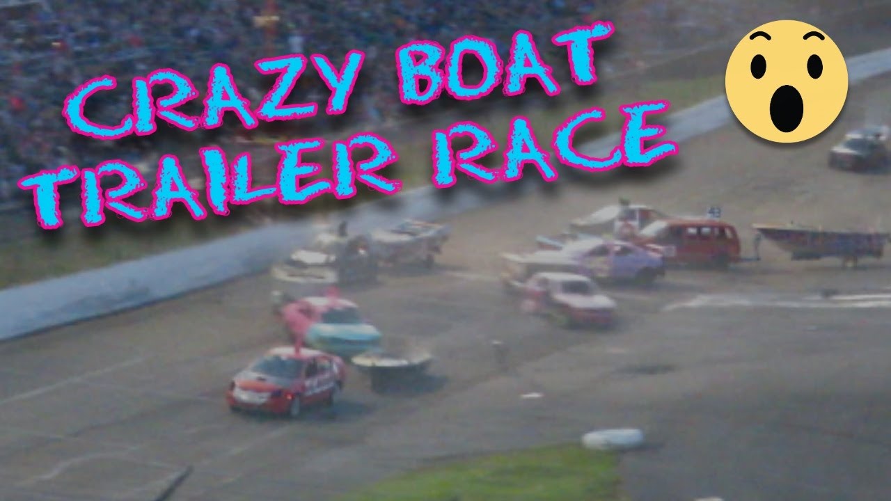 Crash A Rama Madness 😲 Boat Trailer Race Holland Speedway 😲