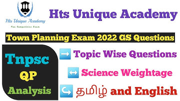Tnpsc 2022 Question Paper Analysis (Town planning Exam)