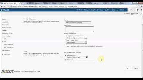 Creating Content Types-Training Video 34
