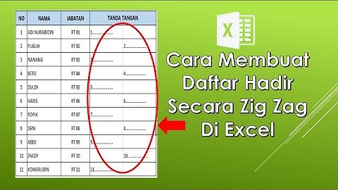 Cara Mudah Membuat Nomor Urut Zig Zag Otomatis di EXCEL