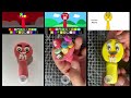 I made sprunki OC M&amp;M’s Red &amp; yellow using clay #sprunki #incredibox #incrediboxsprunki 