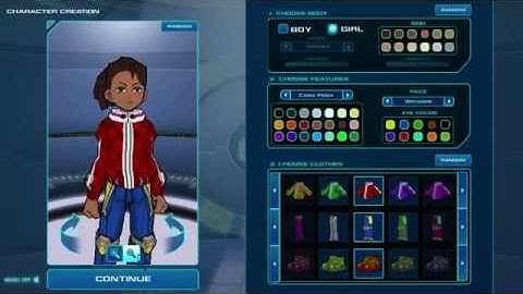 FusionFall Legacy Character Creation