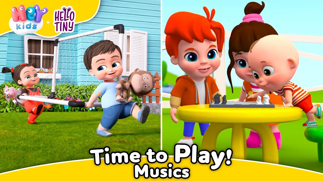 Let's PLAY with Music! ⚽️♟️ | HeyKids and Hello Tiny | Animaj Kids ...