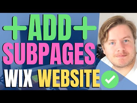 How to Add Subpages in Wix 2021