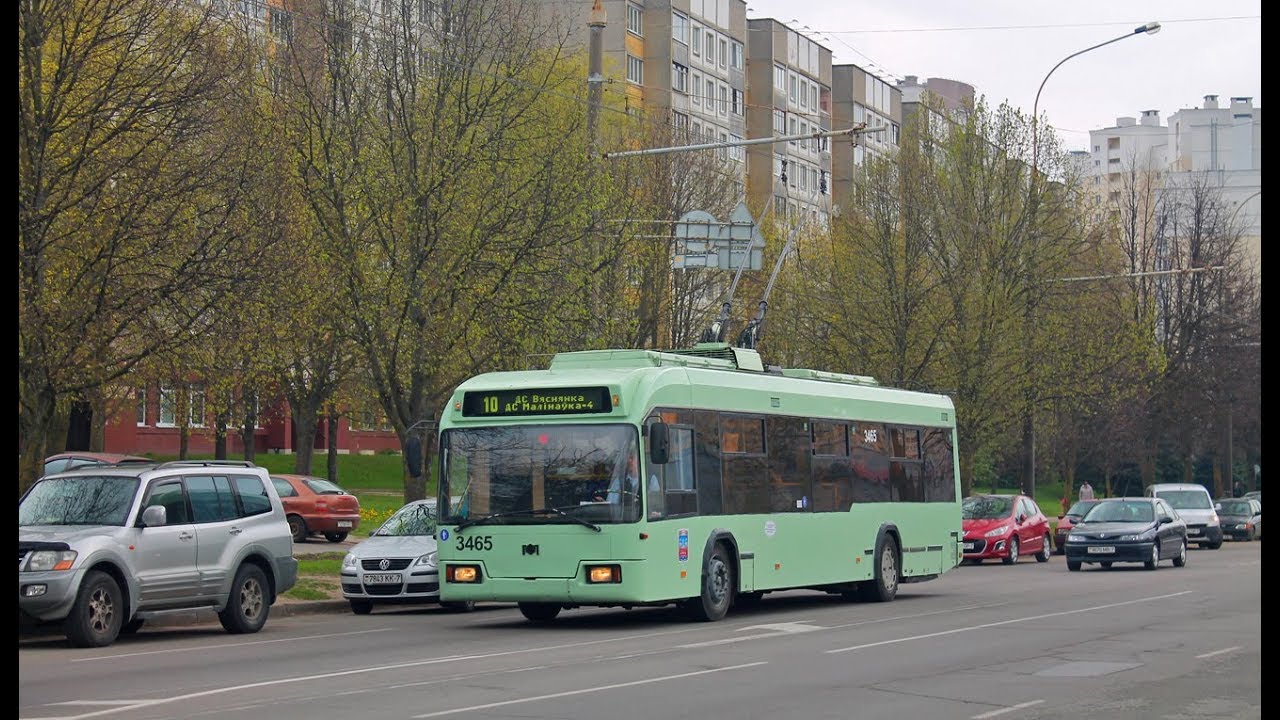 Троллейбус Минска БКМ-32102,борт.№ 3465,марш.36 (07.06.2019)