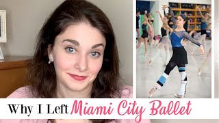 Why I Left Miami City Ballet | #LifeUpdate | Mental Health & Body Image | Kathryn Morgan