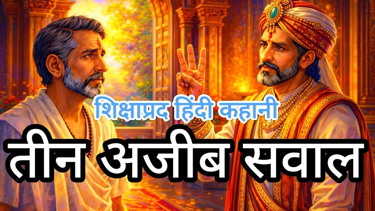 तीन अजीब सवाल | life lessons | WisdomStories | bedtime story | dharmik katha | story in hindi | king