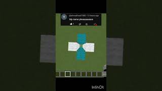 Minecraft but subscriber name with blue block #minecraft #gamer