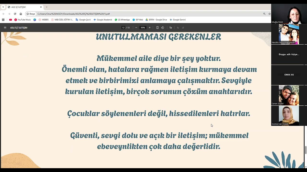 AİLE İÇİ İLETİŞİM 2