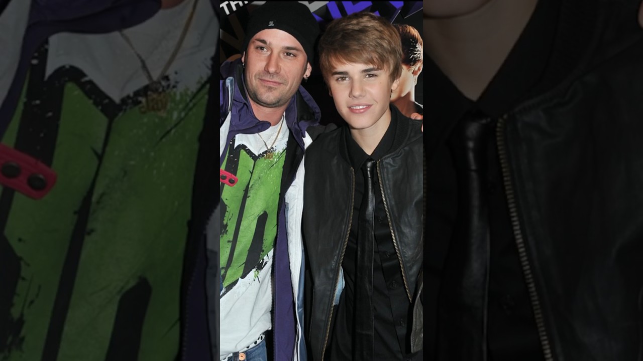 Justin Bieber with his Dad ( Jeremy Bieber)