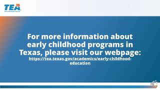 Prekindergarten Program Requirements Webinar