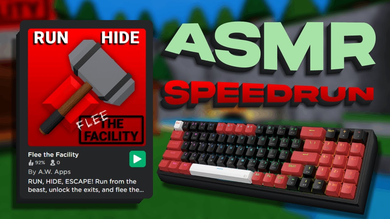 Flee The Facility SPEEDRUN ASMR 🏃