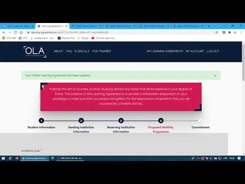 OLA Online Learning Agreement (Turkish) -Açıklamayı okuyun