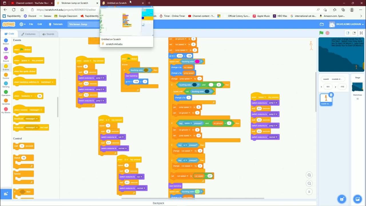 How To Code A Platformer In Scratch - YouTube