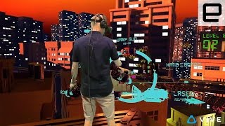 Looking inside an HTC Vive game using a green screen
