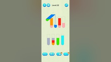 LEVEL-22. water sorts puzzle!    #short #shorts #puzzlegame #trending #games #motivation .