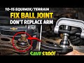 10-17 Equinox / Terrain  ball joint replacement. 